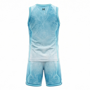 Conjunto de Uniforme de Baloncesto de Alto Rendimiento, Personalizable, con Pantalones Cortos Transpirables de Malla, Marca Maluza Industries - Product Image 3