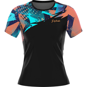 Unisex <b>Black</b> Short Sleeve Rash Guard Quick Dry Polyester <b>Compression</b> <b>Shirt</b> with UPF50+ Eco-Friendly & Anti-Bacterial Features - Product Image 1
