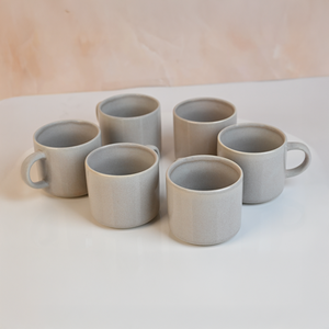 <b>Silver</b> Lustrous New Bone China Ceramic <b>Tea</b> Cups <b>Set</b> of 6 - Product Image 4