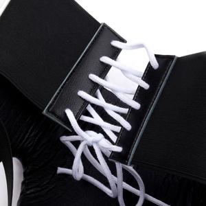 GYMSTERO Customizable Leather 16 oz Lace-Up Full Finger Adjustable Wrist Strap Adult Professional Boxing <b>Gloves</b> Martial Arts - Product Image 5