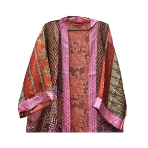 Kimono Vintage de seda largo hecho a mano de alta calidad, batas de dama de honor, Kimono de seda de tamaño libre, ropa de dormir para mujer surtida - Product Image 4