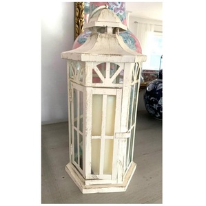 Lanternes à bougies suspendues en métal blanc, best-seller unique, porte-bougie pour la décoration intérieure et extérieure - Product Image 5