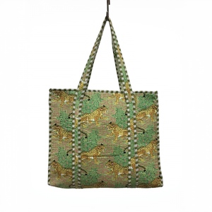 Reusable Medium Parvaaz Exports Jaipur Traditional Casual Tote <b>Bag</b> Quailed Cotton Canvas Eco-Friendly Shopping Carry <b>Bag</b> <b>Long</b> - Product Image 3
