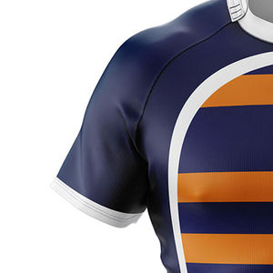 Camiseta de Rugby Deportiva Personalizada para Hombre, Fabricante 2026, Servicio OEM, Secado Rápido, Transpirable, 100% Poliéster, en Venta - Product Image 5