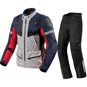 Traje de Carreras de Dos Piezas para Motociclismo y Automovilismo, Chaqueta y Pantalones Deportivos de Poliéster/Nailon, Ropa de Carreras Resistente y Transpirable - Product Image 1
