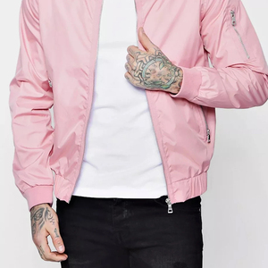 New Arrival Latest Style Custom Brand Men's Lightweight Coated Stand Collar <b>Waterproof</b> Hooded Bomber <b>Jacket</b> Front Custom Packing - Product Image 4