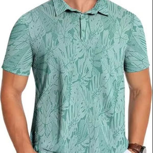 Camisa de Hombre de Alta Calidad, Estilo Casual de Verano, Personalizada con Logotipo Frontal Sublimado, Tejido Transpirable de Secado Rápido, Tallas Grandes - Product Image 1