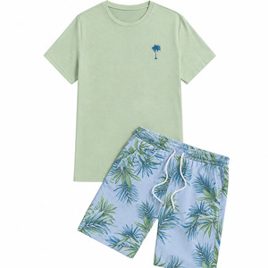 Dernier modèle de t-shirts personnalisés, shorts respirants, grandes tailles, OEM ODM, vêtements décontractés d'été, ensembles de shorts pour hommes, coton de haute qualité - Product Image 5
