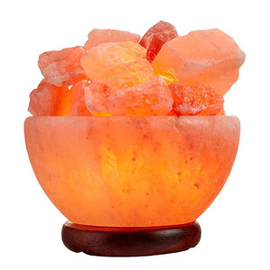 Meilleure idée de cadeau Lampe au sel en cristal de l'Himalaya Purificateur d'air Veilleuse LED Sac solide raffiné Bouteille Sachet pour boîtes de nuit Amis - Product Image 5