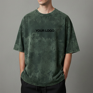 เสื้อยืดผู้ชายทรงโอเวอร์ไซส์คุณภาพสูง สไตล์สตรีทแวร์ วินเทจ ผ้าหนานุ่ม ล้างสีแบบแอซิดวอช พิมพ์ลาย DTG ตามสั่ง ผ้าคอตตอนถัก 100% - Product Image 3