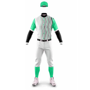 Diseña Tu Propio Uniforme de Béisbol Sublimado 100% Poliéster para Adultos, Talla Grande, Transpirable, para Entrenamiento y Club - Product Image 5