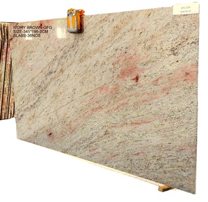 Granito de losa grande marrón marfil moderno pulido Premium para aplicaciones de Villa - Product Image 1