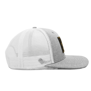 Custom Retro Leather Patch Logo 6 Panel Trucker Cap Outdoor Mesh <b>Hat</b> Pre Curved Bill Baseball Cap Men Gorras Wholesale - Product Image 4