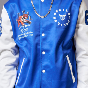 Custom Vintage School College <b>Mens</b> Varisty <b>Jackets</b> Leather sleeves Wool Letterman Crop <b>Varsity</b> <b>Jacket</b> ladies baseball chenille - Product Image 6