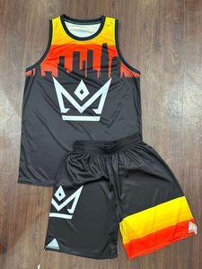 ชุดเครื่องแบบทีมเสื้อบาสเก็ตบอลชุดบาสเก็ตบอลแบบกลับด้านได้ตามต้องการ - Product Image 4