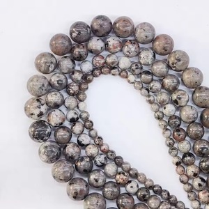 Wholesale 4 6 8 10 12mm Natural Flame Stone Beads Natural Yooperlite Stone Round Loose Beads for <b>Necklace</b> Bracelet Making - Product Image 6