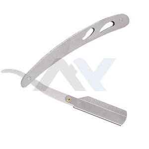 Professional 100 Percent Stainless Steel Straight Edge Safety <b>Razor</b> for <b>Men</b> Classic Barber Shaving <b>Razor</b> Close Smooth Shave - Product Image 2