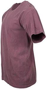 Unisex <b>Maroon</b> Crew Neck T-Shirt: Soft Cotton Short Sleeve Tee, Solid Burgundy Basic <b>Top</b> for Casual Everyday Comfort Style - Product Image 3