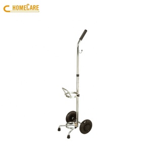 Chariot à oxygène métallique OEM pour hôpital avec réglage en hauteur, design moderne pour usage intérieur/extérieur - Product Image 3