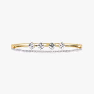 กำไลข้อมือเพชรแท้และเพชรโมอิสซาไนต์ทองคำขาว/ทองชมพู/ทองเหลือง 18k ขายดีที่สุด ประดับเพชรเต็มวง เครื่องประดับเพชรชั้นดี - Product Image 1