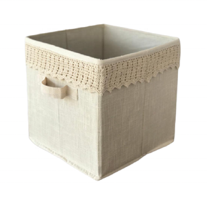 Home Storage & Organizer Hand-crochet Natural Modern Art Decorative Multi-functional Light Weight Closet Collapsible Basket - Product Image 5