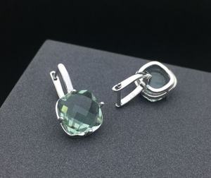 Green Amethyst Earrings 925 Sterling Silver Prasiolite February Birthstone Jewelry Gift For <b>Wife</b> Anniversary Birthday - Product Image 5