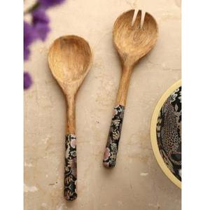 Cuchara de Postre Grande para Vajilla, Juego de Cubiertos de Madera Personalizados con Mango Decorativo, de Gran Venta - Product Image 4