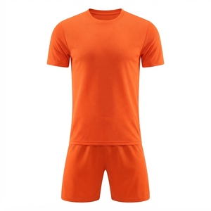 Conjunto Completo de Uniforme de Fútbol, Jersey Transpirable con Pantalones Cortos a Juego, Ligero, para Entrenamiento Deportivo, Competencia y Partidos - Product Image 1