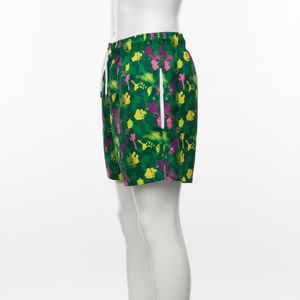 กางเกงขาสั้นชายหาดผ้าแคนวาสโพลีเอสเตอร์ 100% ระบายอากาศ แห้งเร็ว เป็นมิตรกับสิ่งแวดล้อม แฟชั่นฤดูร้อนใหม่ ขายส่ง MOQ ต่ำ รับสกรีนแบบ Sublimation เต็มตัว - Product Image 3