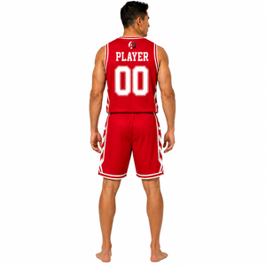 Uniforme de baloncesto con tela transpirable para entrenamientos cómodos y rendimiento activo del equipo, ligero, servicio OEM - Product Image 3