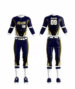 Maillots de baseball personnalisés OEM pour équipes, respirants, à séchage rapide, ensembles uniformes par sublimation numérique avec pantalon - Product Image 2