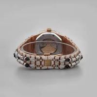 Montre automatique en diamant, design argenté, boîtier rectangulaire 38 mm, montre en saphir, aiguilles lumineuses, montre de luxe unisexe pour hommes
