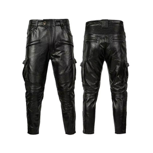 Pantalon de moto pour homme blanc, bleu et orange avec protections aux genoux, imprimé par sublimation, respirant, pour motard - Product Image 3