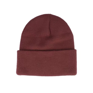 Wholesale Custom <b>Mens</b> Women's Rib Knit Beanie <b>Winter</b> Streetwear <b>Caps</b> with Embroidery Logo Knitted Cuffed Beanie Hats Custom Logo - Product Image 4