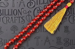 Handmade <b>Resin</b> Tasbih 33 Beads Misbaha Prayer Beads Islamic Rosary Muslim Dhikr Zikr Religious Gift - Product Image 4