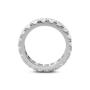 Bague éternelle en diamant radiant créé en laboratoire, taille radiant 4*3 mm, certifiée IGI, pour mariage et anniversaire - Product Image 2
