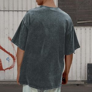 Camiseta Oversize para Hombre, de Algodón, de Corte Holgado y Cuadrado, con Hombros Caídos, Manga Corta, Estilo Casual y Urbano - Product Image 2