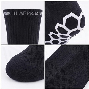 North Approach Crew <b>Socks</b> <b>Black</b> Breathable Running <b>Socks</b> for Adults Summer Season - Product Image 4