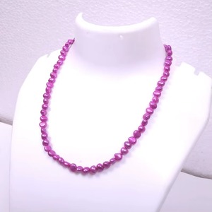 Pink Freshwater Pearl Potato Choker Necklace 8MM Natural Freshwater Pearl Necklace Genuine Pearl Jewelry For Women Wholesale - Product Image 4