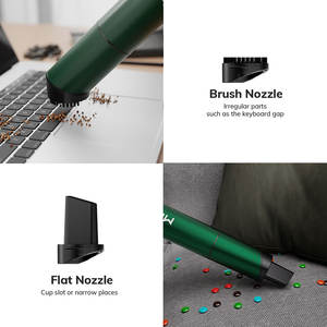 <span class=keywords><strong>Mini</strong></span> Aspirateur Portable Sans Fil avec 3 Têtes d'Aspiration, Facile à Nettoyer pour Bureau, Clavier et Voiture (USB) - Product Image 3