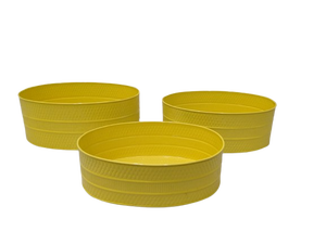 Ensemble de pots à fleurs ovales en métal, jardinières décoratives pour plantes d'intérieur et d'extérieur, balcon, rebord de fenêtre, boîte à herbes moderne. - Product Image 4