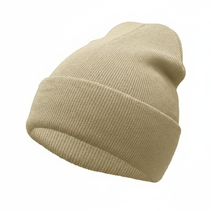 Unisex Wholesale Custom Logo Ribbed Wool Knit Beanies With Pom Pom Winter Cuffed Beanie Hat for Women <b>Men</b> Made in Pakistan - Product Image 5