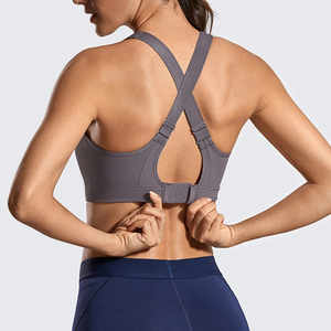 Soutien-gorge de sport sans couture pour femme grande taille, à bonnet couvrant, tricoté, à maintien élevé, sans manches, pour l'entraînement, le yoga et la gym - Product Image 6
