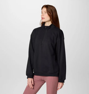 Nouveau design – Sweat-shirt d'hiver pour femme à demi-zip, col montant, poignets et ourlet côtelés, séchage rapide, respirant, idéal pour l'entraînement - Product Image 4