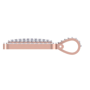 Colgante de Plata S925 con Moissanita VVS, Certificado IGI, Chapado en Oro Rosa, Estilo Hip Hop, Colgantes y Dijes de Diamantes con Forma Cuadrada Personalizados - Product Image 4