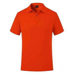 Chemise tricotée à manches courtes pour homme, 100 % coton noir, coupe classique, couleur unie, logo frontal, anti-rétrécissement, 320g - Product Image 4