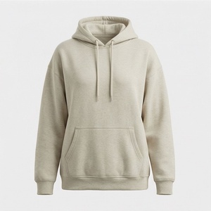 Sweat-shirt à capuche ample en coton pur pour femme, avec logo personnalisé brodé, de haute qualité, vêtements décontractés et sportifs - Product Image 1