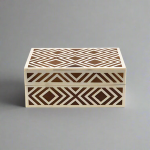 Handmade Luxury Bone Inlay Jewellery <b>Box</b> Wooden Decorative <b>Storage</b> Organizer with <b>Floral</b> Mosaic Design for Home Décor - Product Image 1