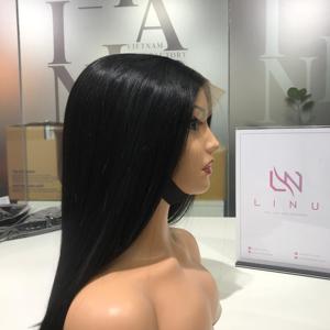 Extensiones de cabello alineadas con cutícula cruda vietnamita virgen 100%, peluca frontal de encaje largo recto de hueso súper sedoso con encaje transparente - Product Image 6