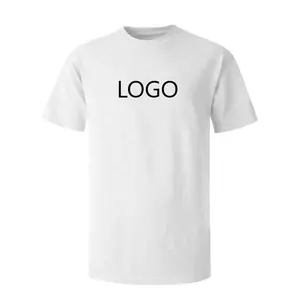 160g Wholesale best price breathable ring spun cotton fabric Promotion Plain round neck short sleeve white T Shirt manufacturer